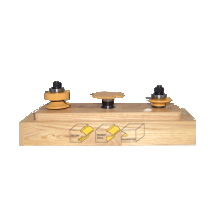 3pc. Glass Panel Roundover Door Set