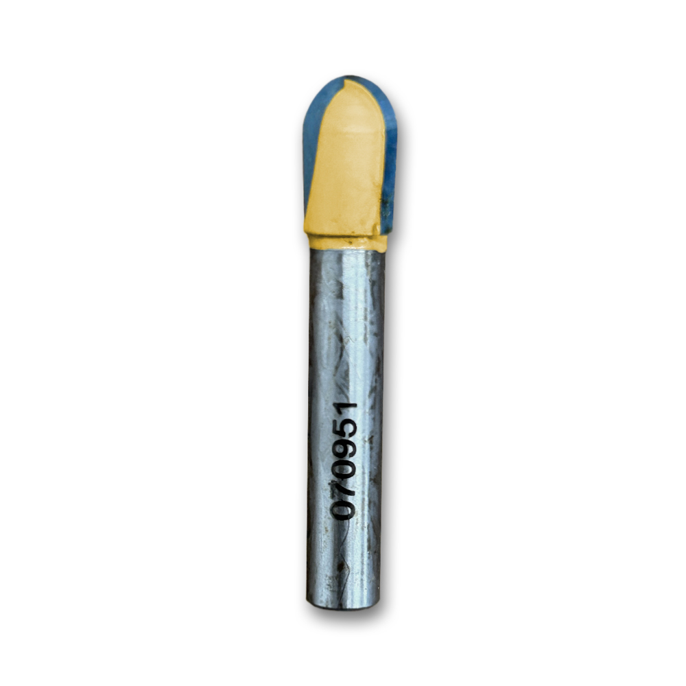 Round Nose Bit 3/16CR,3/8CD,1/2CL,1-3/4OL,1/4SH
