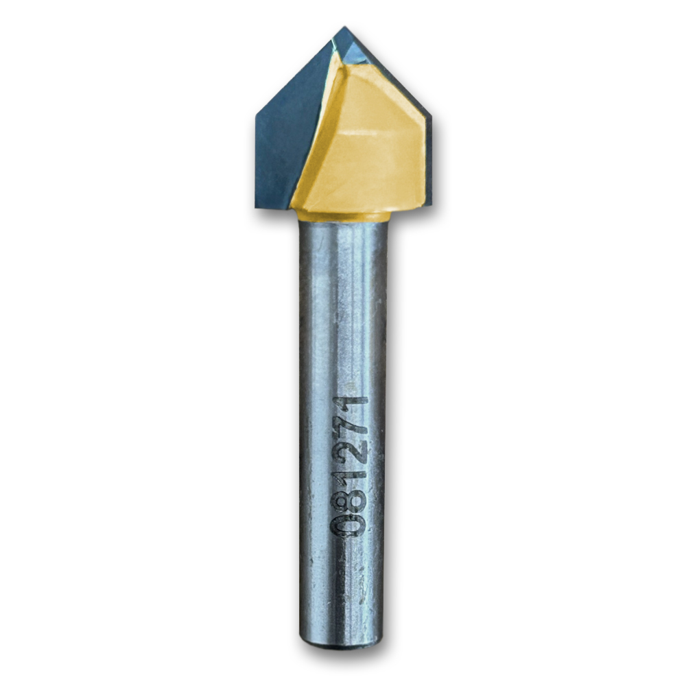 V-Groove Bit 90*CA,1/2CD,1/2CL,1-3/4OL,1/4SH
