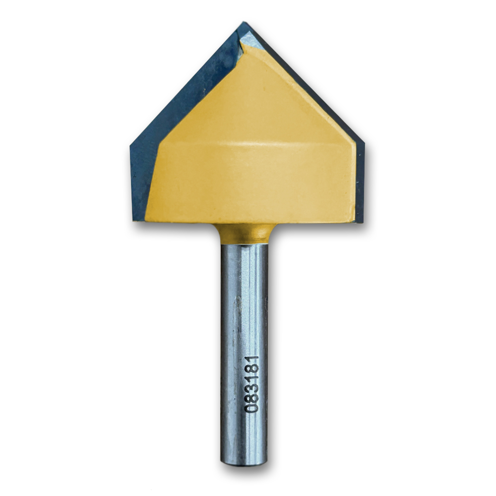 V-Groove Bit 90*CA,1 1/4CD,7/8CL,2-1/8OL,1/4SH