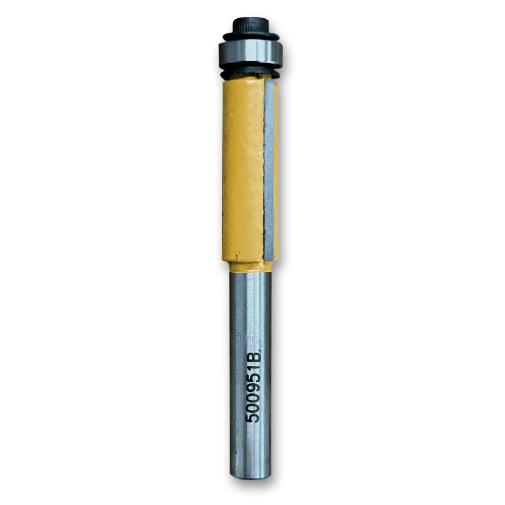 FlushTrim Bit w/Bearing 3/8CD,1CL,2-5/8OL,1/4SH