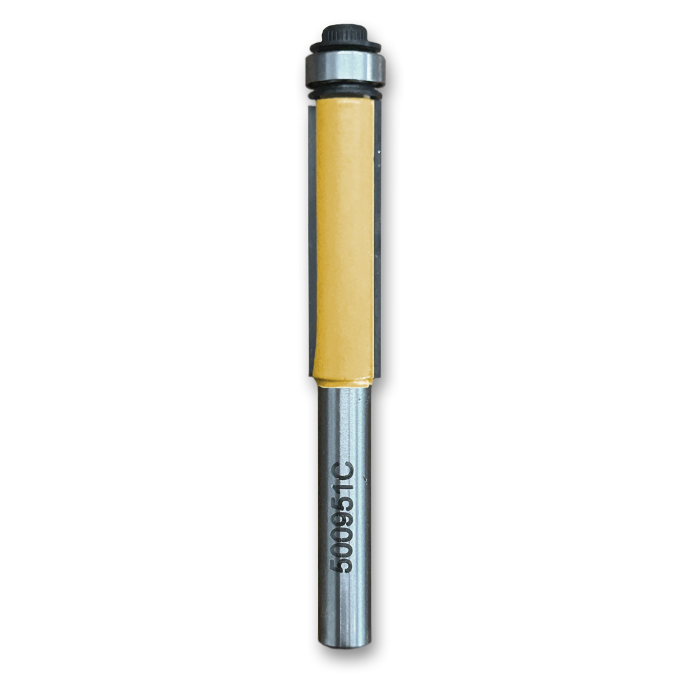 Flush Trim Bit w/Bearing 3/8CD,1-1/4CL,2-7/8OL,1/4SH