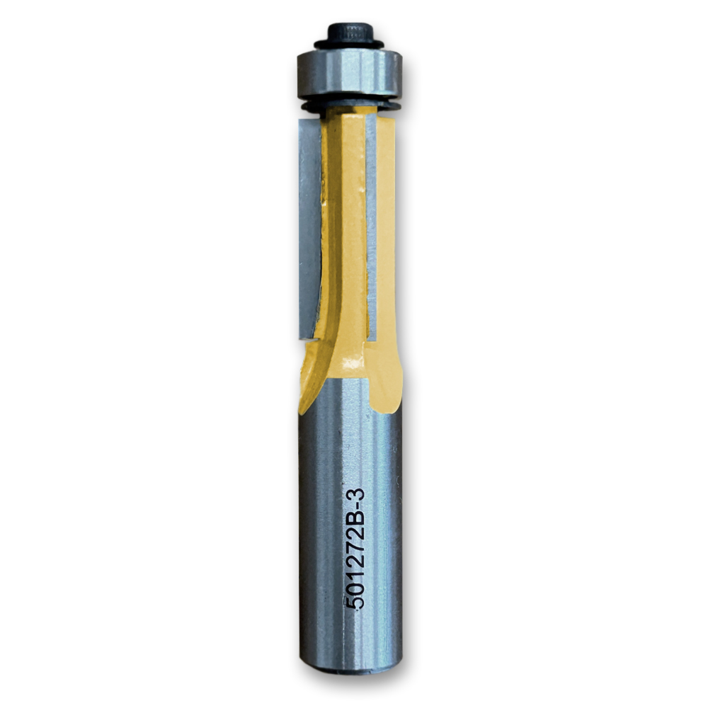 3-Wing Flush Trim Bit 1/2CD,1CL,3-1/8OL,1/2SH