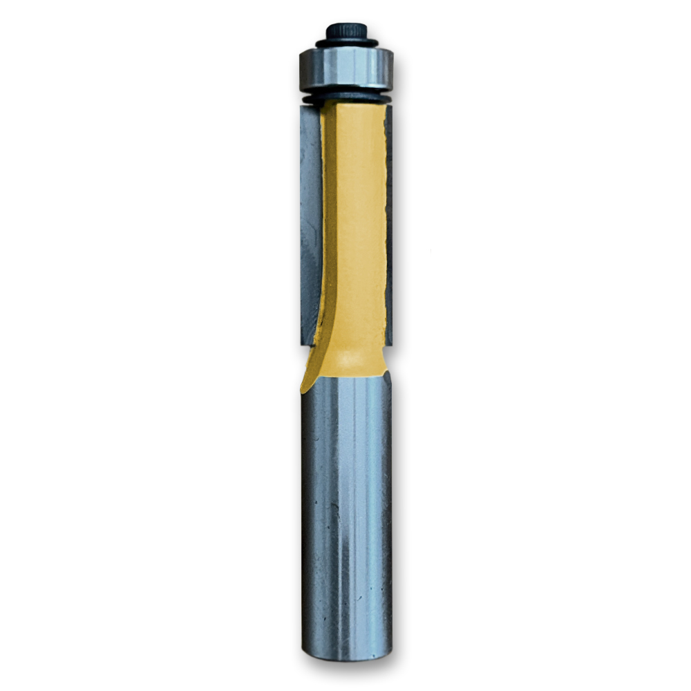 Flush Trim Bit w/Bearing 1/2CD,1-1/4CL,3-5/16OL,1/2SH