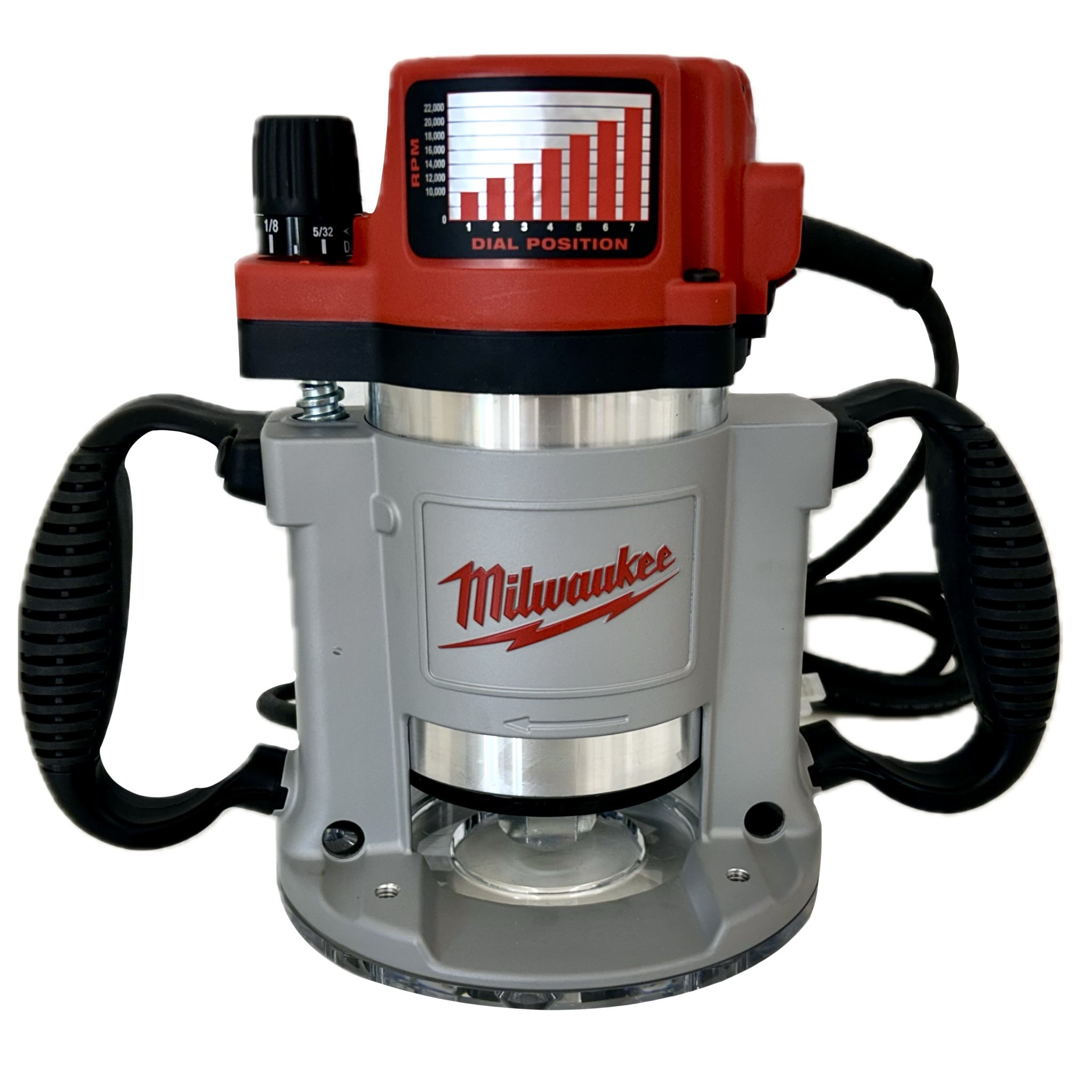 3-1/2 HP 15  Amp Milwaukee Fixed Base Variable Speed Router with T-Handle and 1/2